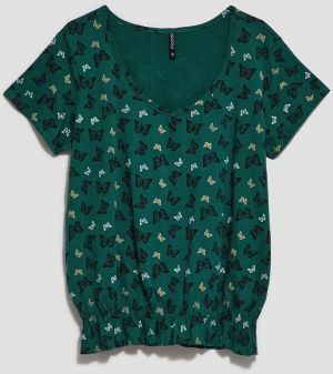 WOMEN'S T-SHIRT L-TS-4054 PALM LEAF