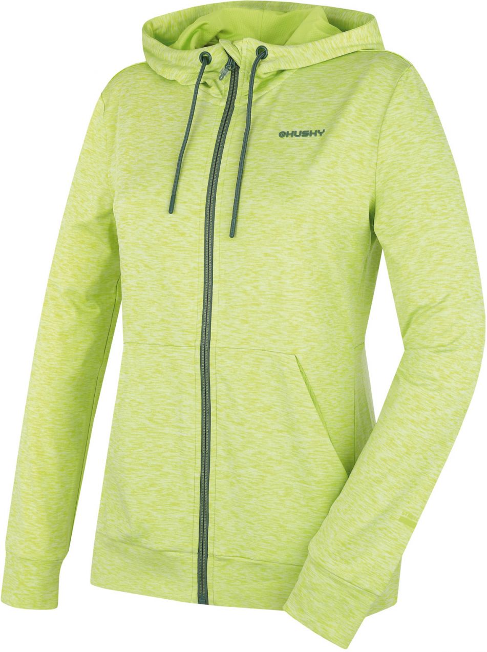 Women's hoodie HUSKY Alony L bright green