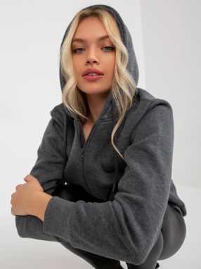 Basic dark grey hoodie RUE PARIS