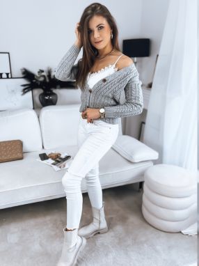 Women's sweater RIGLA light grey Dstreet