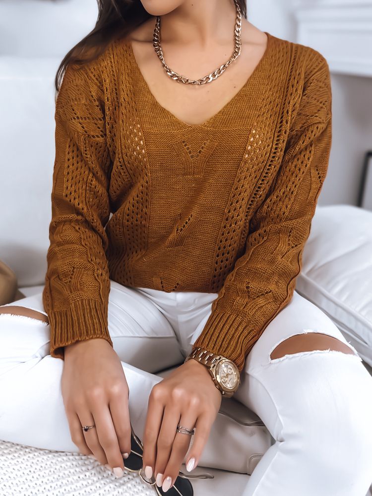 Women's sweater DARIA mustard Dstreet