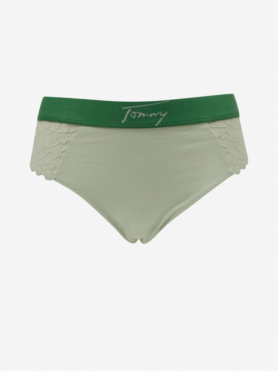 Nohavičky pre ženy Tommy Jeans - svetlozelená, tmavozelená
