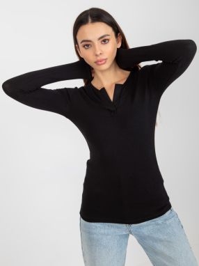 Black Women's Casual Viscose Blouse
