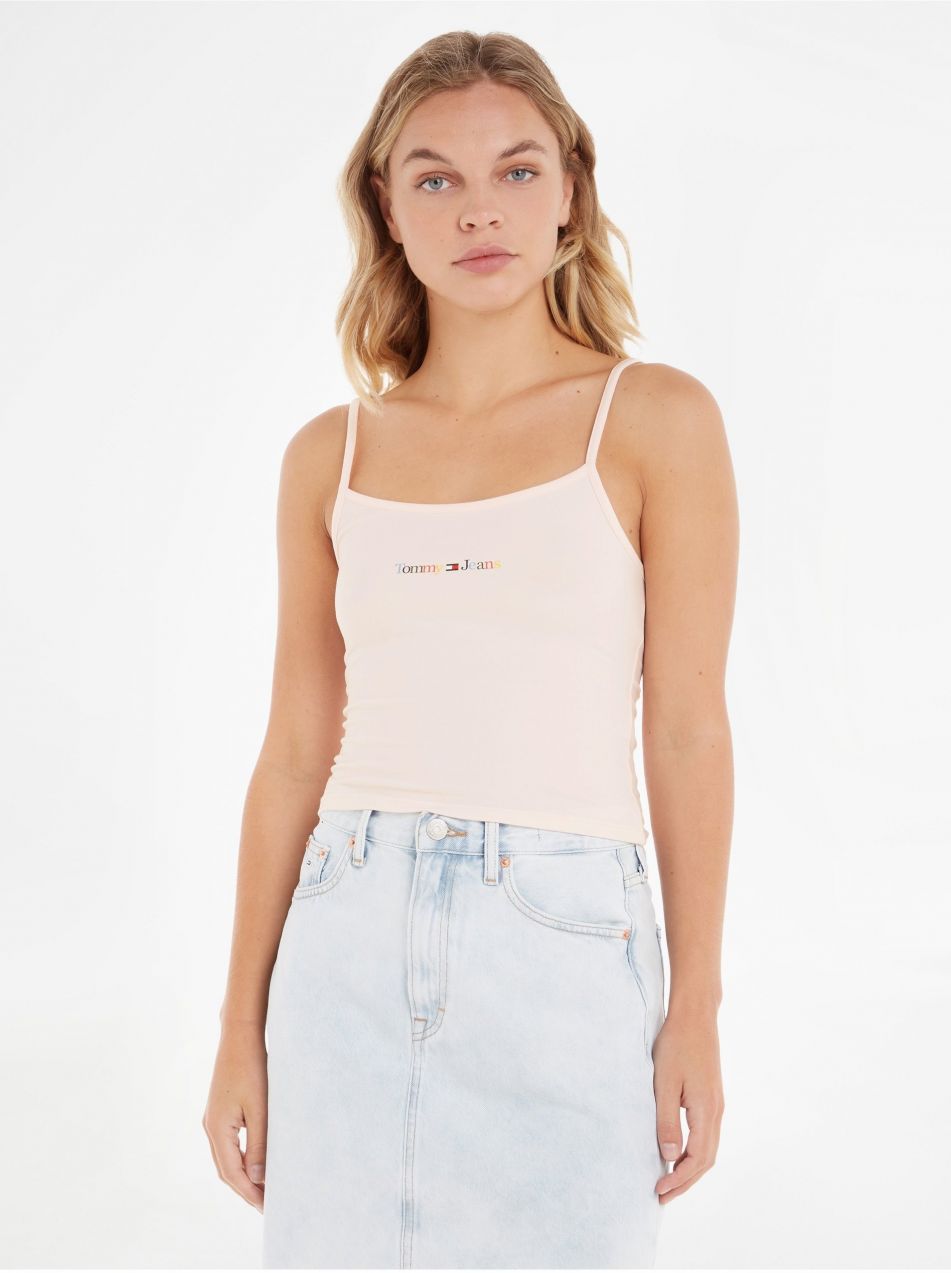 Tielka pre ženy Tommy Jeans - svetloružová