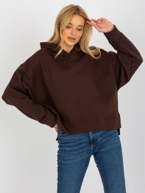 Dark brown hoodie with loose fit from MAYFLIES