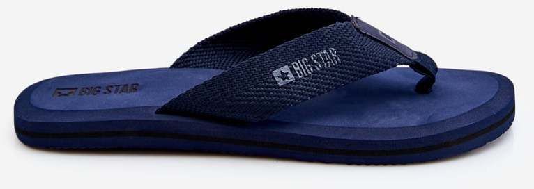 Men's Foam Flops Big Star LL174617 navy blue