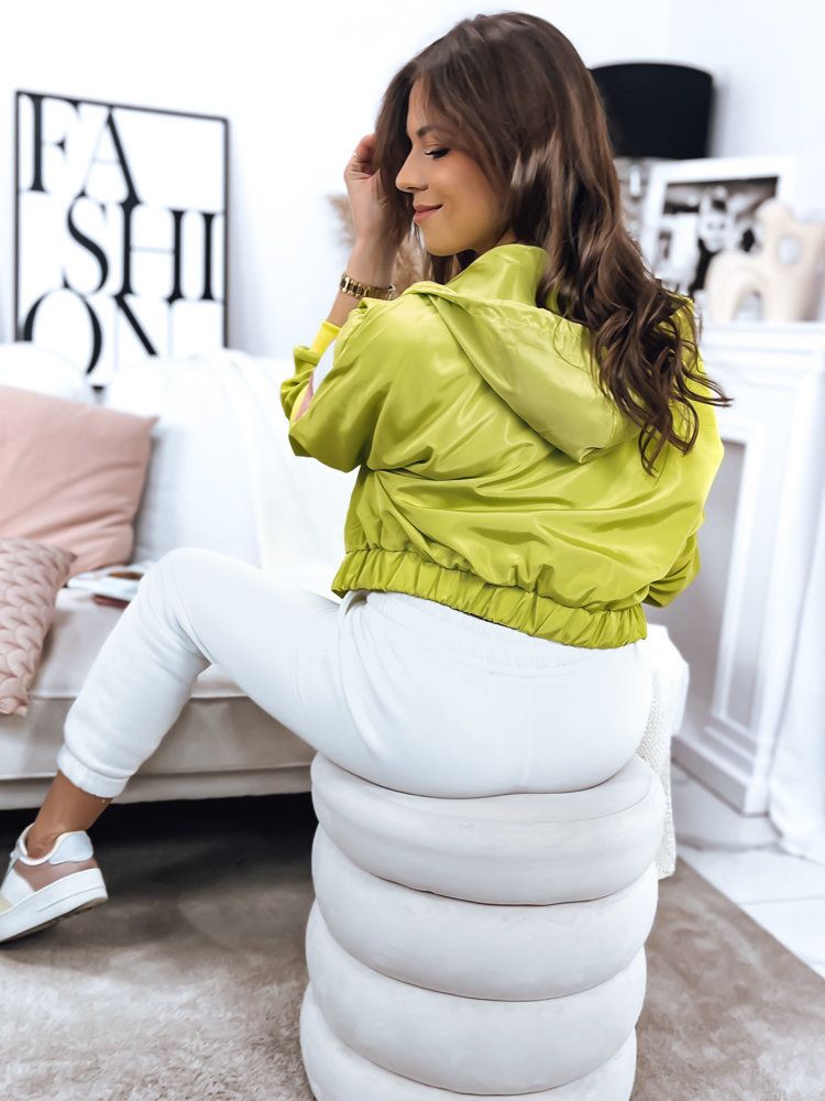 Women's bomber jacket FONCY lime Dstreet