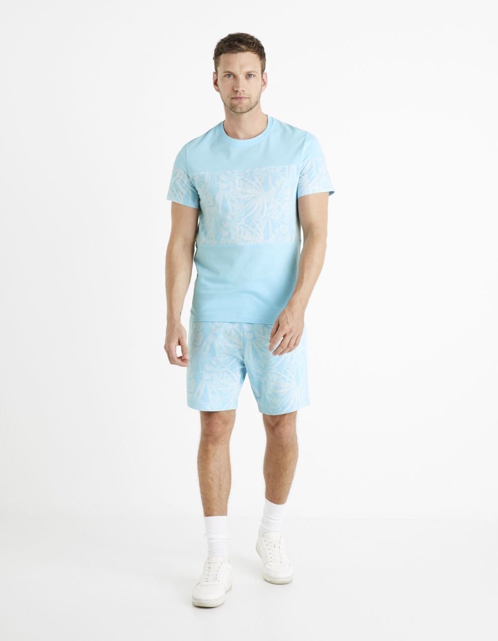 Celio Patterned T-Shirt Deplaced - Men