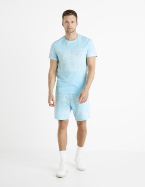 Celio Patterned T-Shirt Deplaced - Men