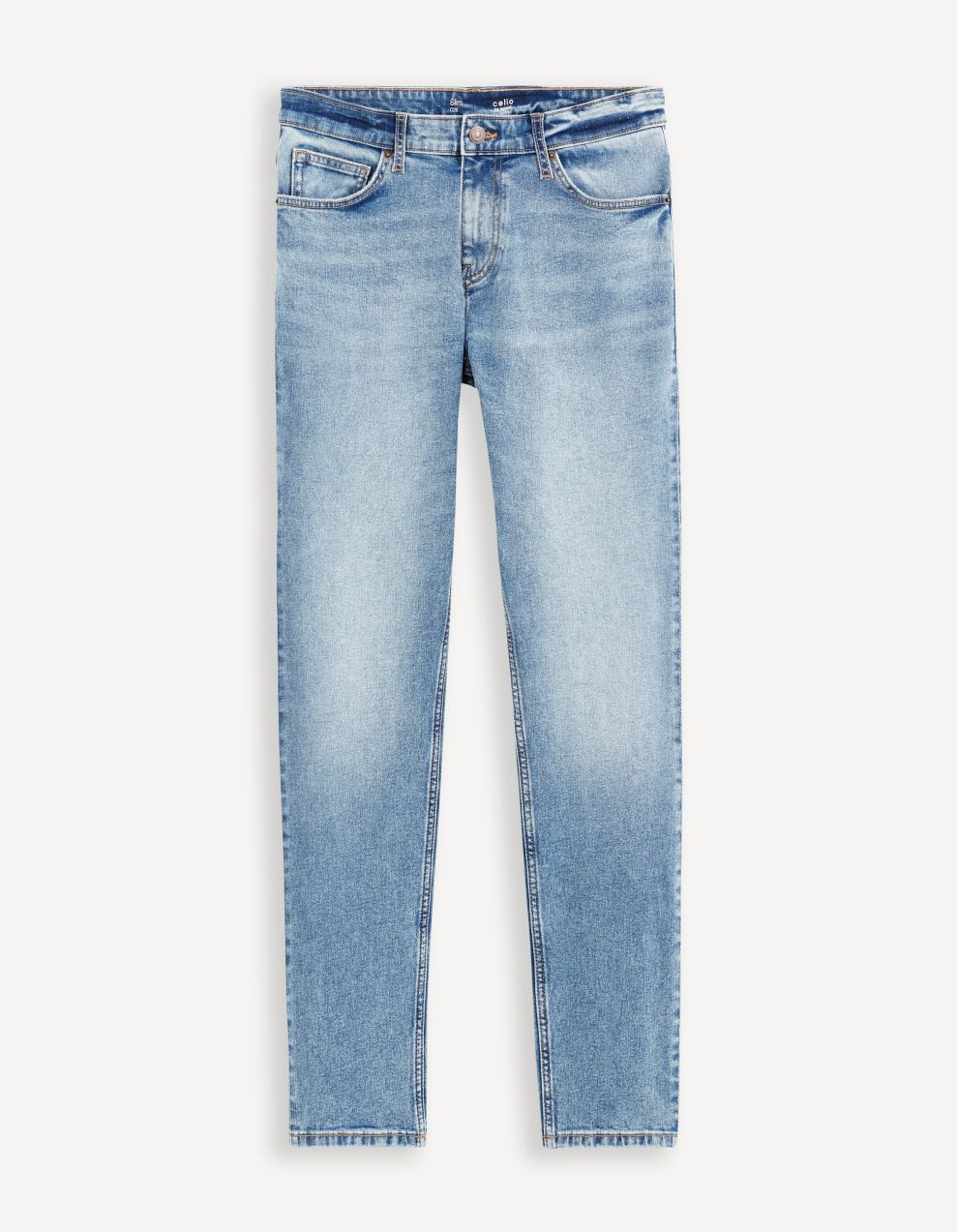 Modré pánske slim fit džínsy Celio Foslim