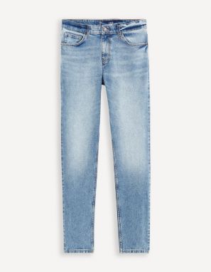 Modré pánske slim fit džínsy Celio Foslim