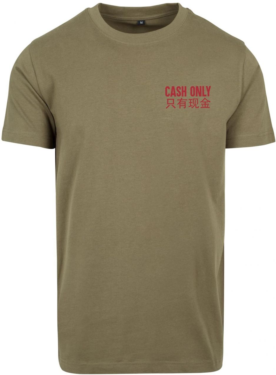 Men's T-shirt Cash Only - olive