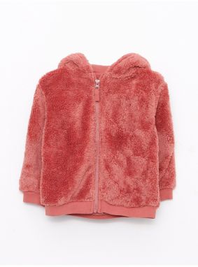 LC Waikiki Detská mikina s kapucňou na zips s dlhým rukávom pre dievčatká