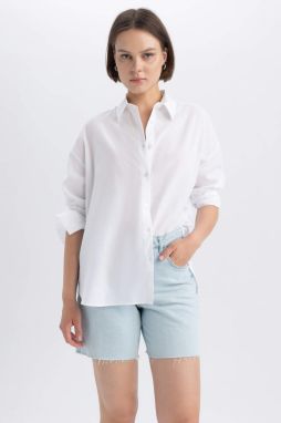 DEFACTO Oversize Fit Voile Long Sleeve Shirt