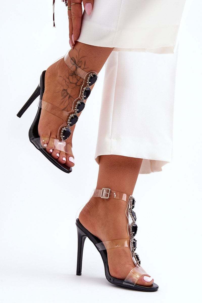 High Sandals D&A Spikes Black