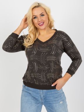Women's khaki size plus with print