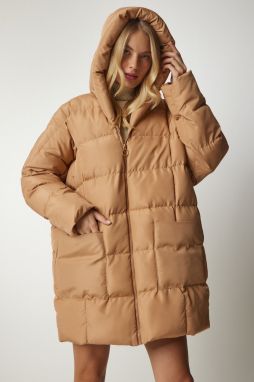 Happiness İstanbul Dámske sušienky s kapucňou oversized puffer kabát