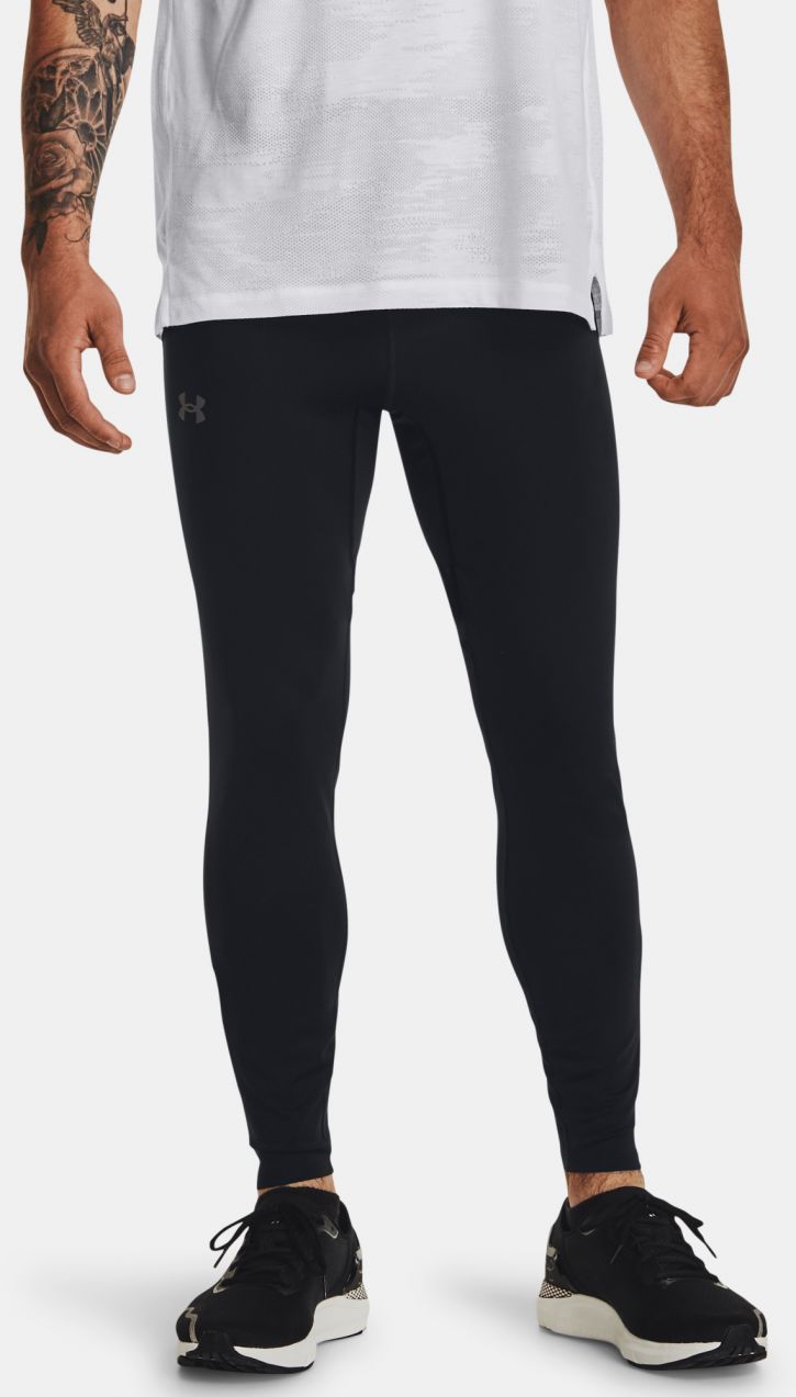 Čierne pánske športové legíny Under Armour Qualifier