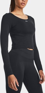 Čierne dámske športové crop top tričko Under Armour Train
