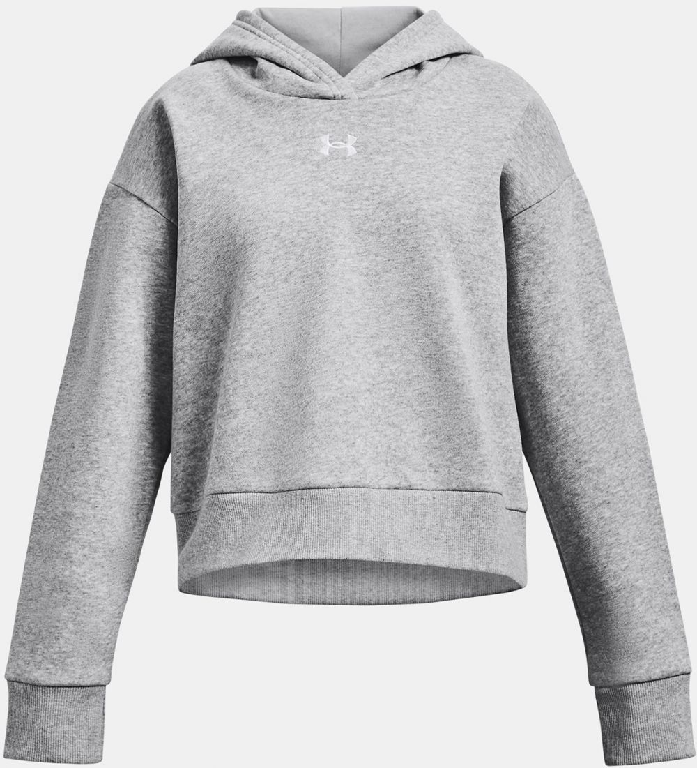 Svetlosivá mikina Under Armour UA Rival Fleece Crop Hoodie