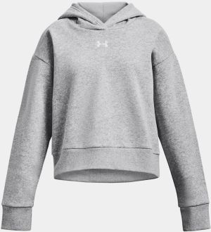 Svetlosivá mikina Under Armour UA Rival Fleece Crop Hoodie