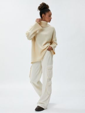 Koton oversized rolákový sveter akryl
