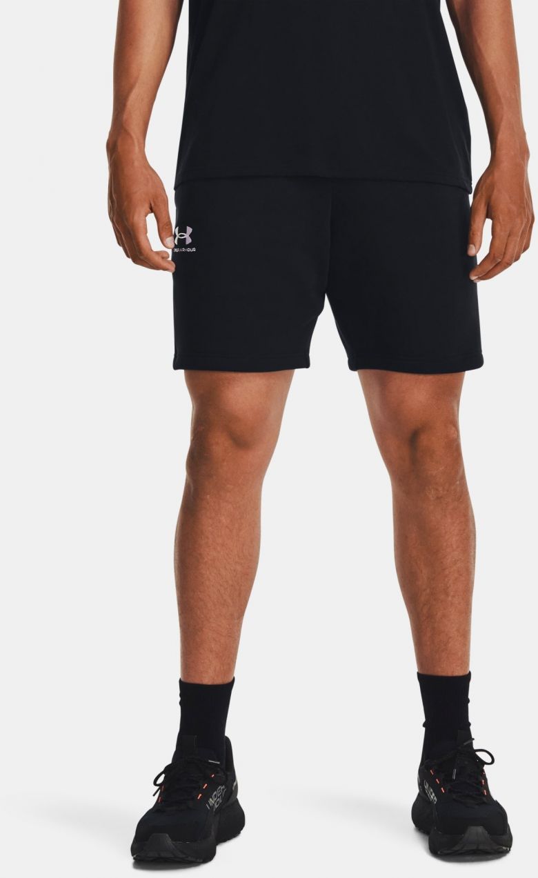 Čierne kraťasy Under Armour UA Essential Fleece Shorts