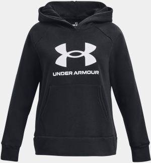 Čierna dievčenská mikina s kapucňou Under Armour Rival