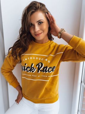 RACE women's sweatshirt yellow Dstreet z