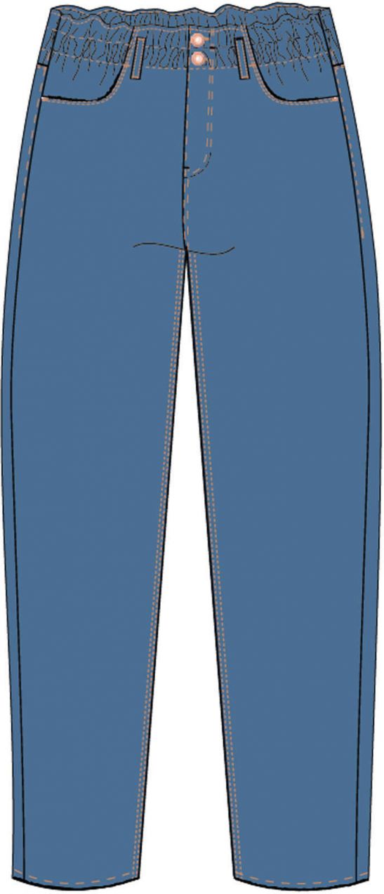 DÁMSKE DŽÍNSY L-JE-4015 D.Modrá