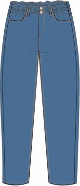 DÁMSKE DŽÍNSY L-JE-4015 D.Modrá