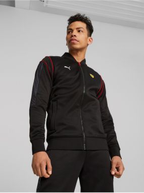 Čierna pánska mikina na zips Puma Ferrari Race MT7