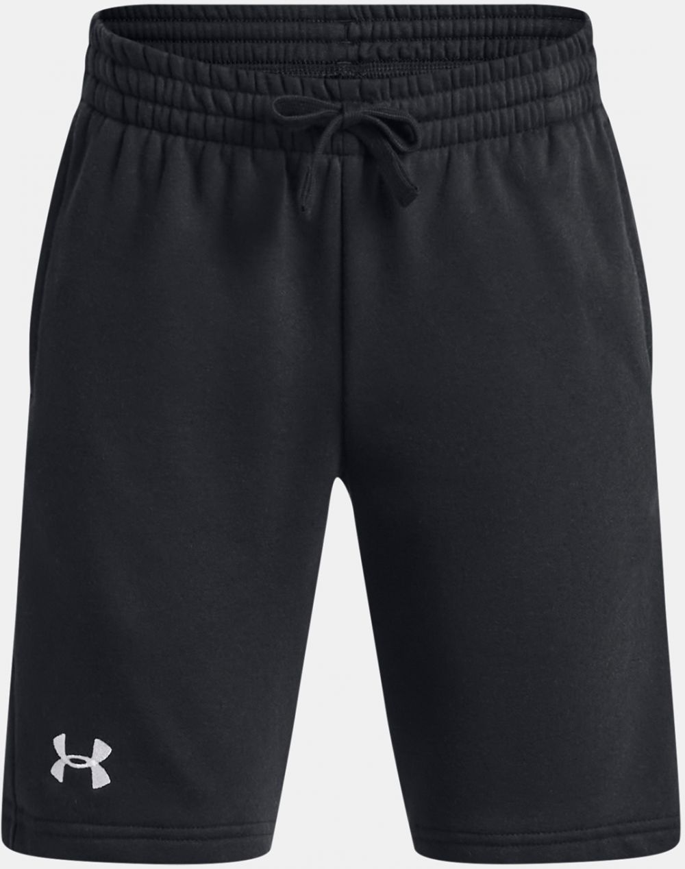 Čierne chlapčenské teplákové kraťasy Under Armour Rival