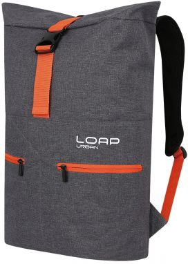 City backpack LOAP SPOTT Grey/Orange