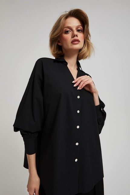 Shirts with decorative buttons