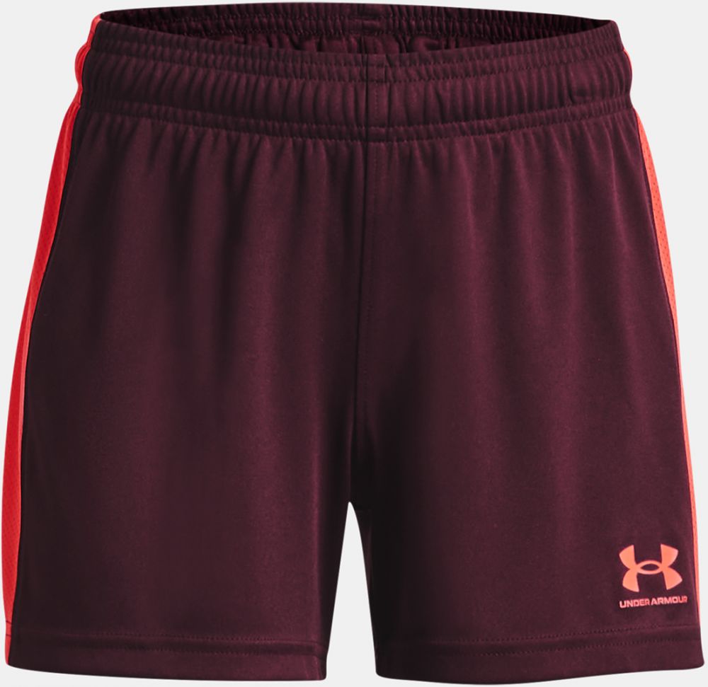 Bordové dievčenské športové kraťasy Under Armour