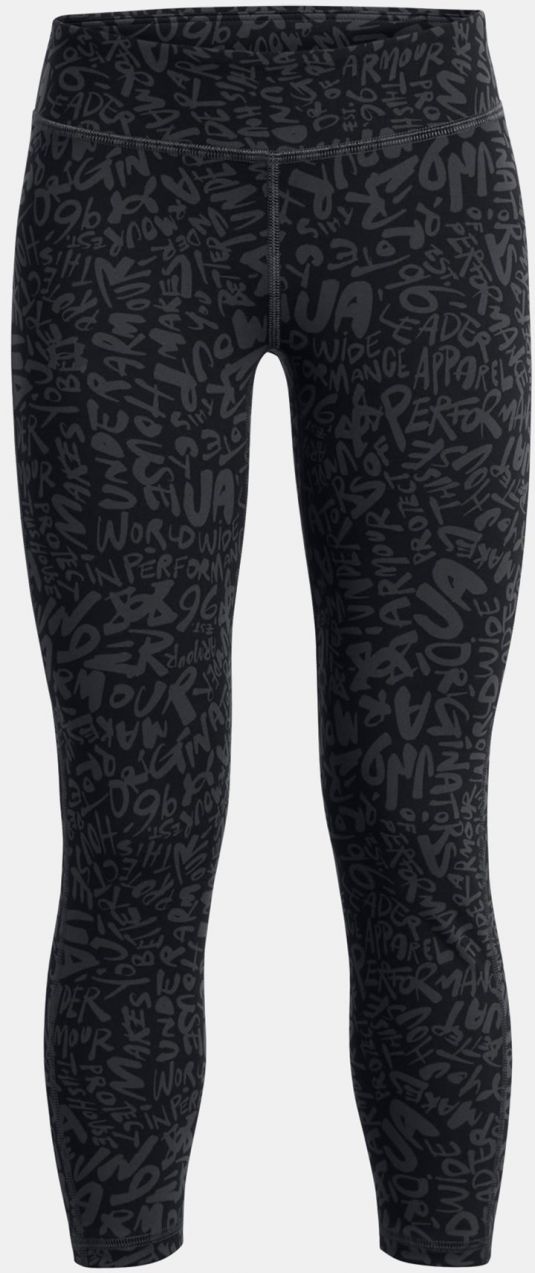 Tmavosivé dievčenské vzorované športovné legíny Under Armour Motion