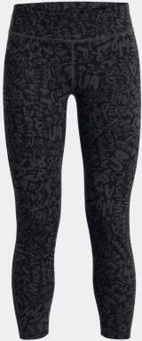 Tmavosivé dievčenské vzorované športovné legíny Under Armour Motion