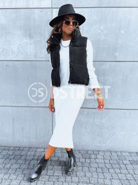 BEEWARM ladies sheepskin vest black Dstreet