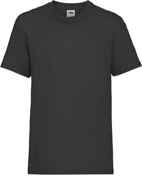 Black Fruit of the Loom Cotton T-shirt