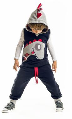 Denokids Dino Boys Sleeveless Vest Tracksuit