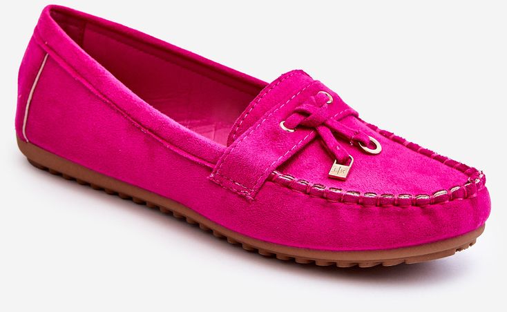 Classic suede loafers Fuchsie Good Time