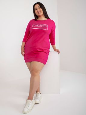 Tracksuit fuchsia size plus with pockets