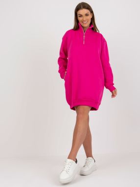 Fuchsia Basic Tracksuit Minidress