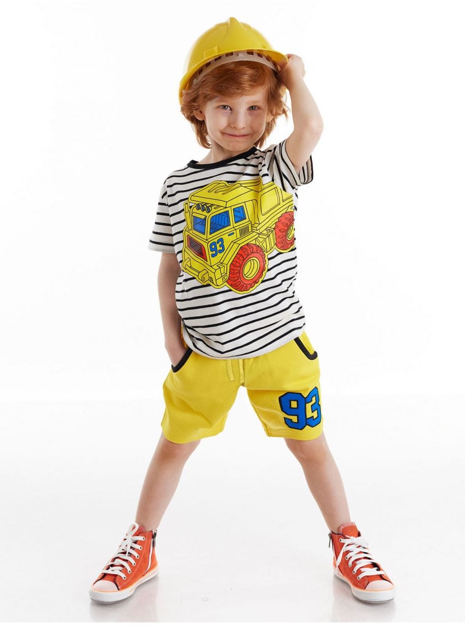 Súprava trička a šortiek Denokids 93 Truck Boys