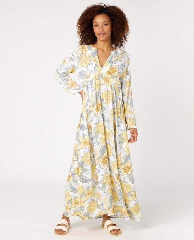 dress Rip Curl ALWAYS SUMMER KAFTAN White