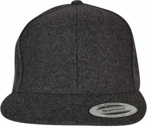 Melton Wool Snapback Dark Grey