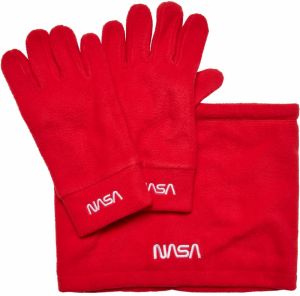 NASA fleece set red