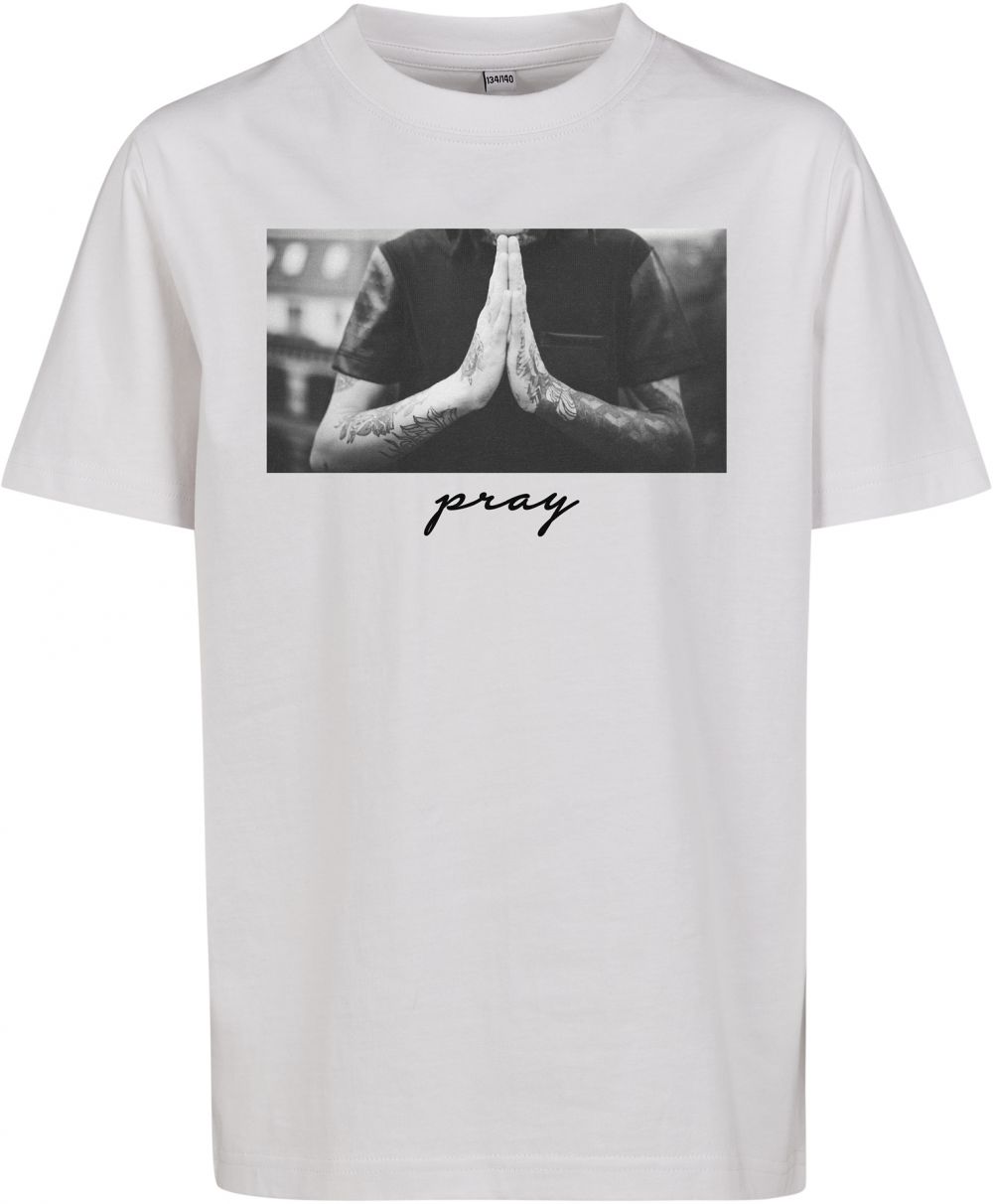 Kids Pray Tee White