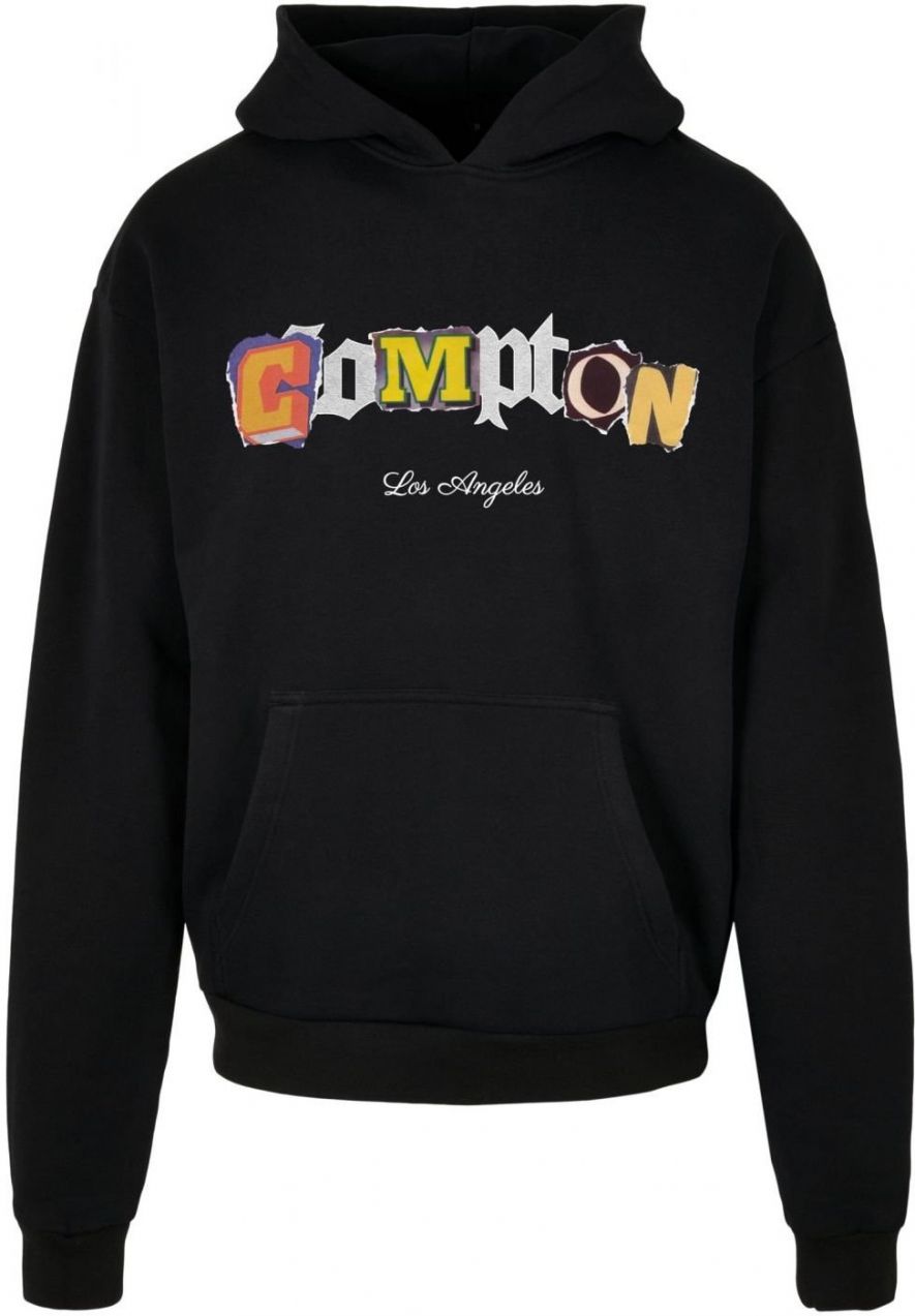 Compton L.A. Ťažká nadrozmerná mikina s kapucňou čierna
